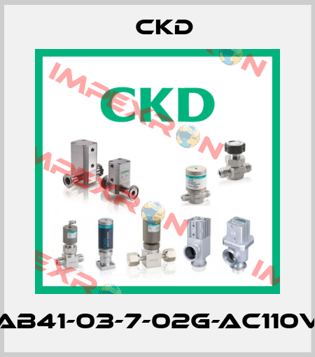 AB41-03-7-02G-AC110V Ckd