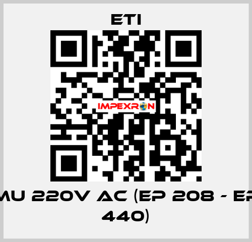 MU 220V AC (EP 208 - EP 440) Eti