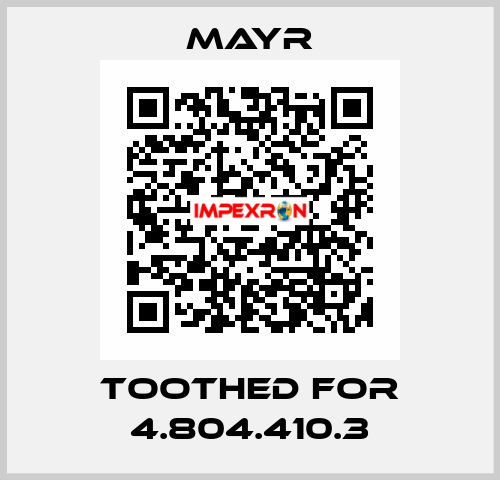 toothed for 4.804.410.3 Mayr