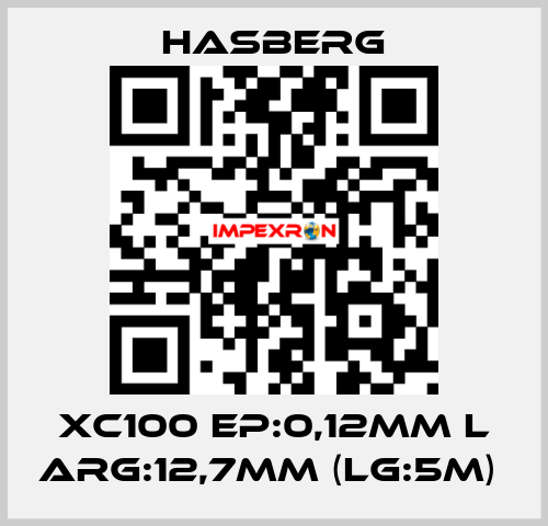 XC100 EP:0,12MM L ARG:12,7MM (LG:5M)  Hasberg