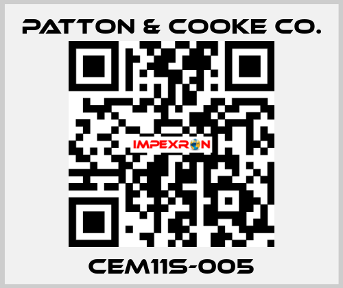 CEM11S-005 Patton & Cooke Co.