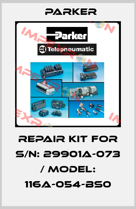 REPAIR KIT FOR S/N: 29901A-073 / MODEL: 116A-054-BS0 Parker