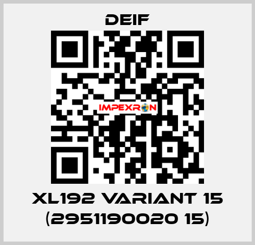 XL192 Variant 15 (2951190020 15) Deif