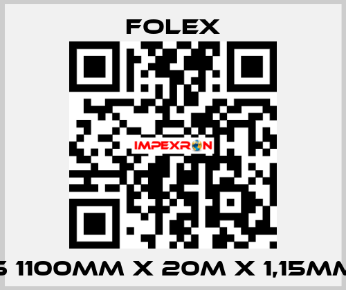 S 1100mm x 20m x 1,15mm Folex