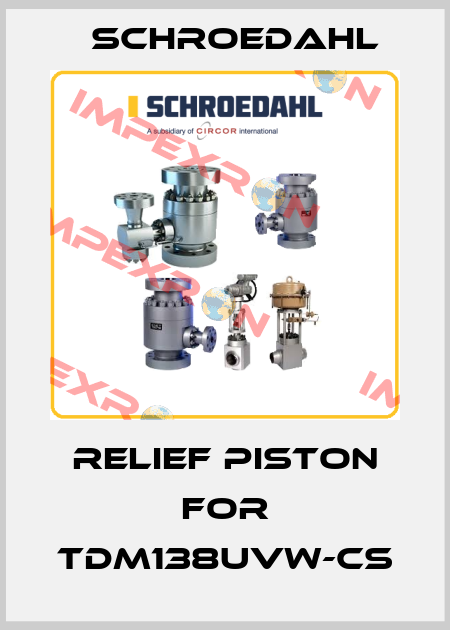 Relief Piston for TDM138UVW-CS Schroedahl