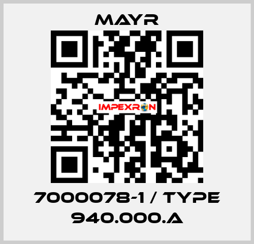 7000078-1 / Type 940.000.A Mayr