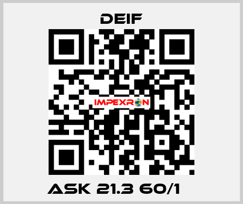 ASK 21.3 60/1 А Deif