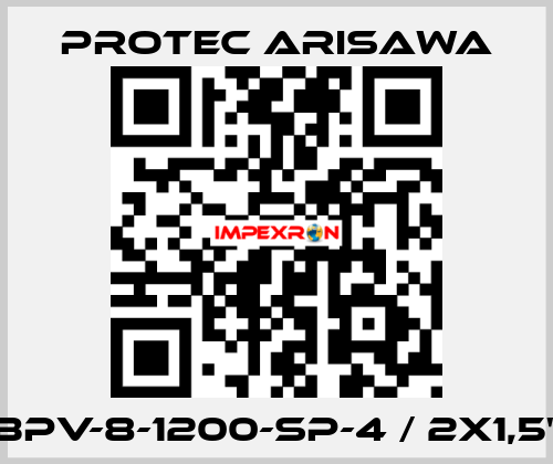 BPV-8-1200-SP-4 / 2x1,5" Protec Arisawa