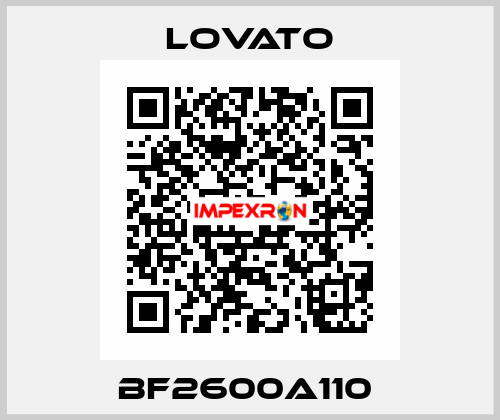 BF2600A110  Lovato