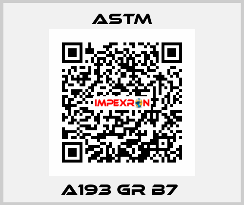 A193 GR B7  Astm