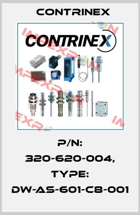 p/n: 320-620-004, Type: DW-AS-601-C8-001 Contrinex