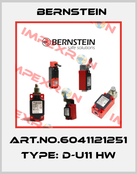 Art.No.6041121251 Type: D-U11 HW Bernstein
