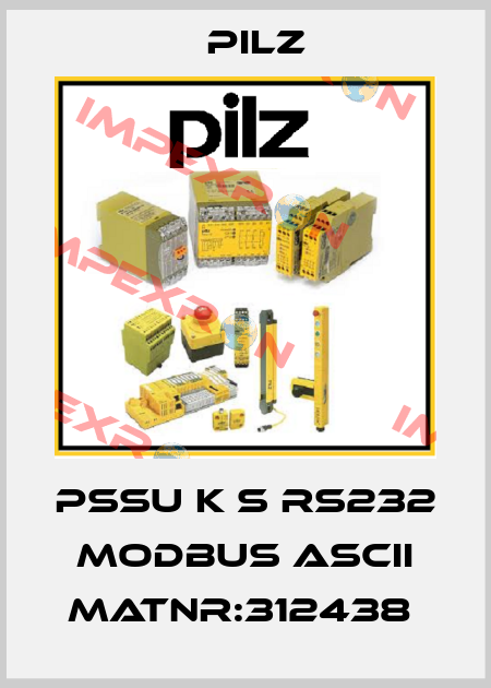 PSSu K S RS232 Modbus ASCII MatNr:312438  Pilz