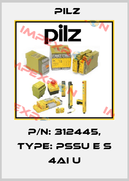 p/n: 312445, Type: PSSu E S 4AI U Pilz