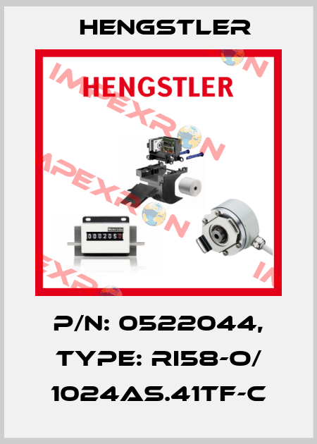 p/n: 0522044, Type: RI58-O/ 1024AS.41TF-C Hengstler
