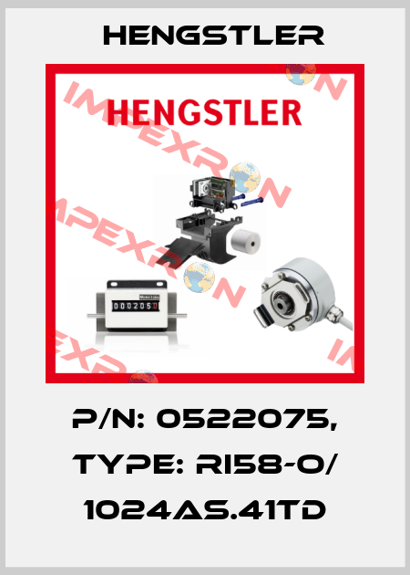 p/n: 0522075, Type: RI58-O/ 1024AS.41TD Hengstler