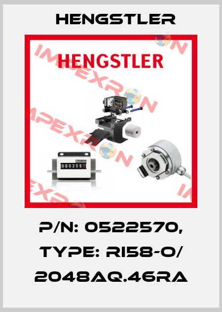 p/n: 0522570, Type: RI58-O/ 2048AQ.46RA Hengstler