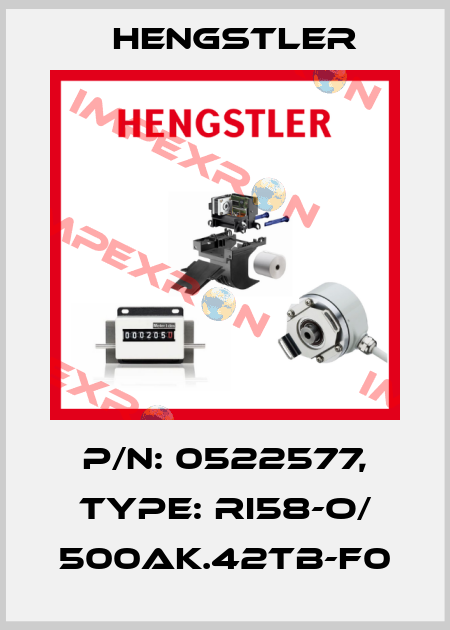 p/n: 0522577, Type: RI58-O/ 500AK.42TB-F0 Hengstler