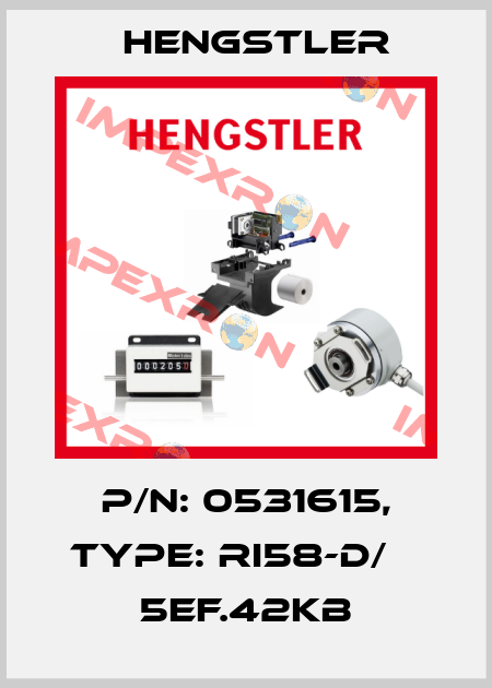 p/n: 0531615, Type: RI58-D/    5EF.42KB Hengstler