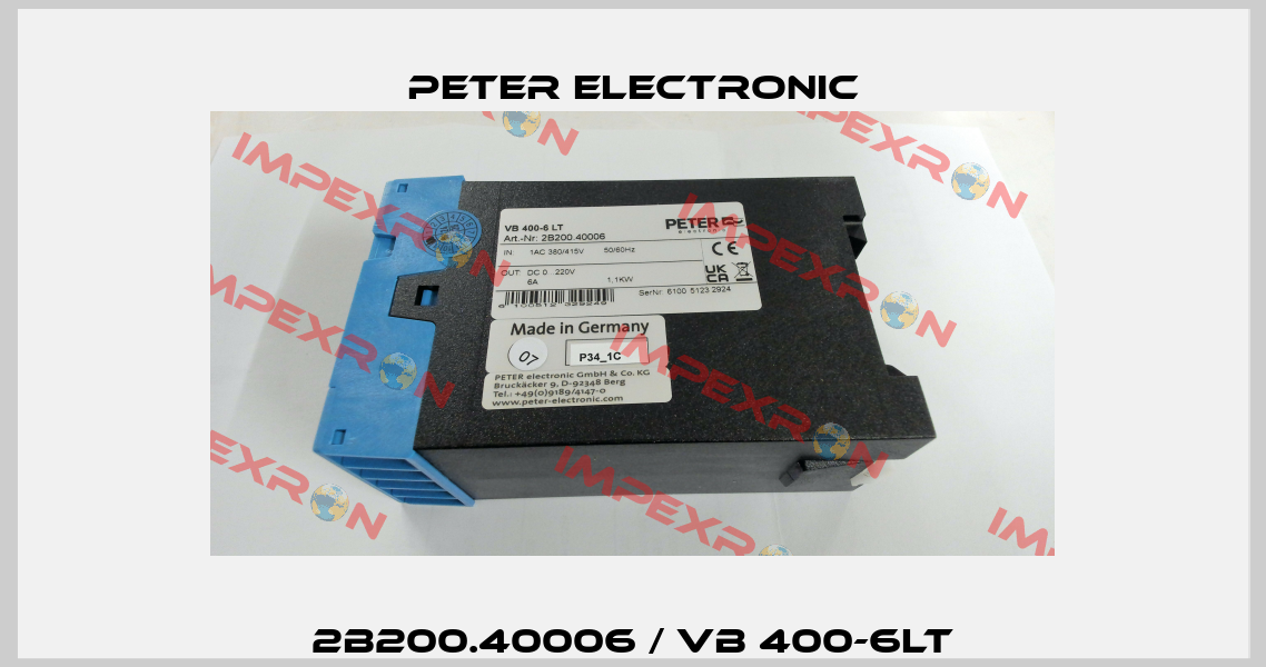 2B200.40006 / VB 400-6LT Peter Electronic