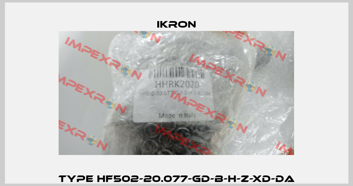 Type HF502-20.077-GD-B-H-Z-XD-DA Ikron