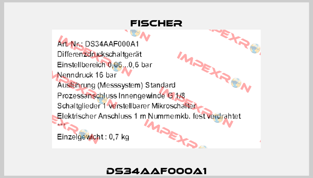 DS34AAF000A1 Fischer