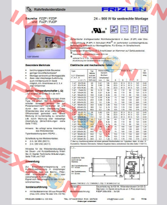 FZZPQU200X45S-32 Frizlen
