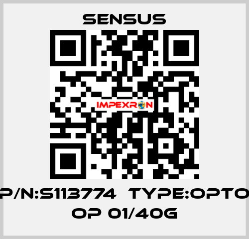 P/N:S113774  Type:Opto OP 01/40G Sensus