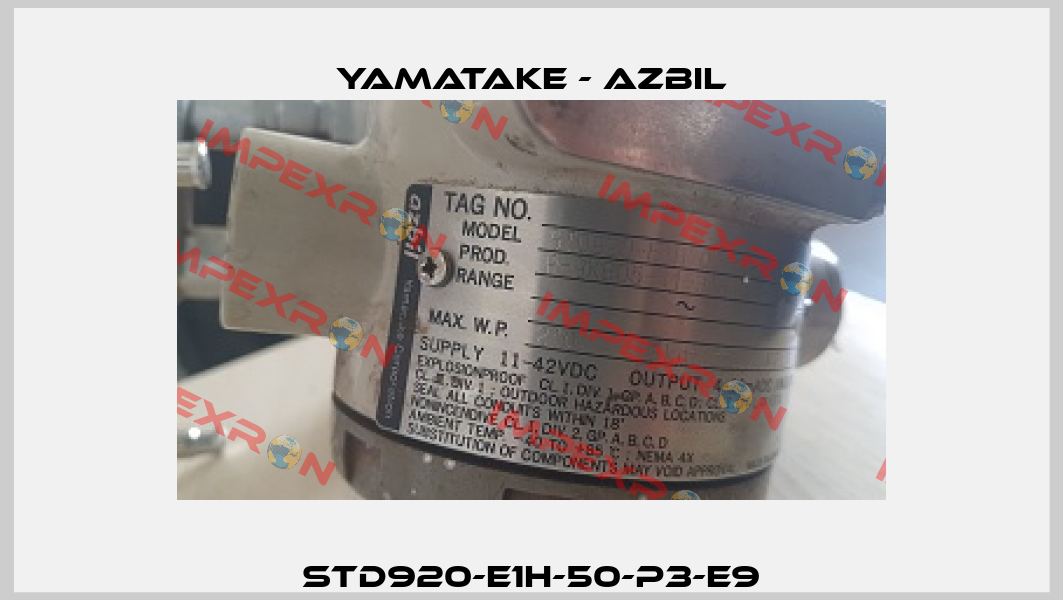 STD920-E1H-50-P3-E9 Yamatake - Azbil