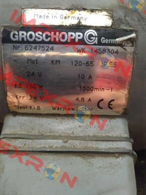 WK 1458304, Nr. 6247524 oem Groschopp