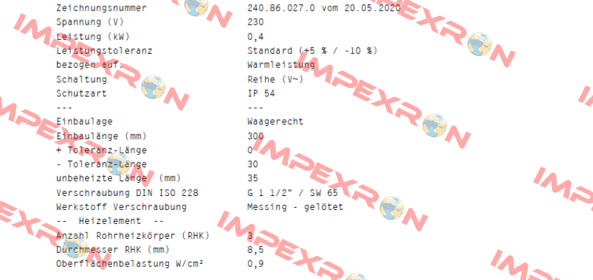 ERCT/30-0,4-230 Schniewindt