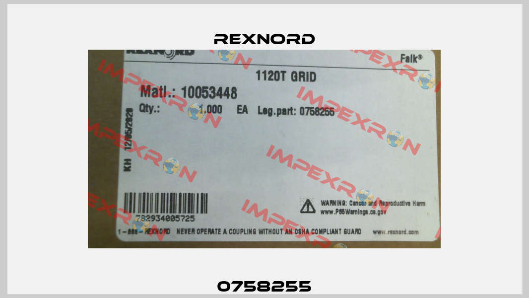 0758255 Rexnord