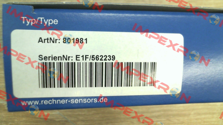 P/N: 801981, Type: KAS-80-A13-A-M18-PTFE/VAb-Y5-1-HP Rechner