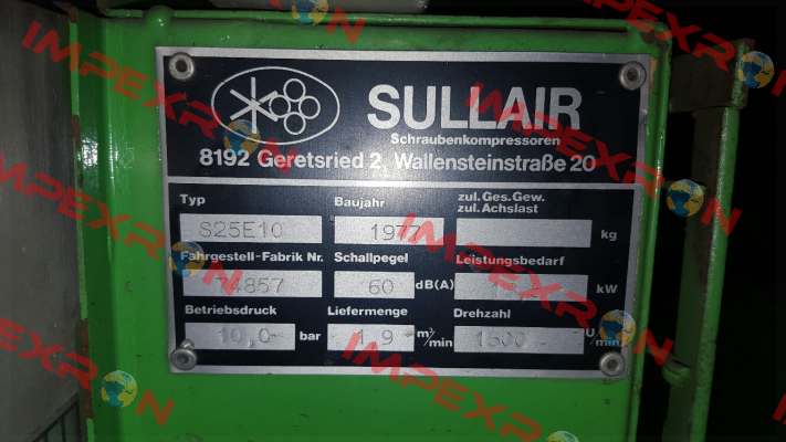 Platine U2 / Zeitkarte für S25 E10  Sullair