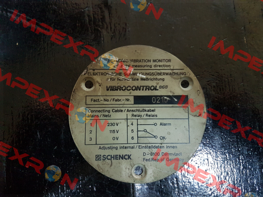 VIBROCONTROL 868/0 Schenck