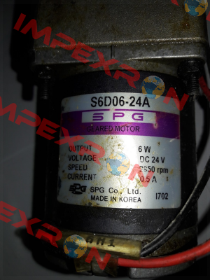 S6D06-24A Spg Motor