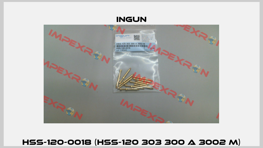 HSS-120-0018 (HSS-120 303 300 A 3002 M) Ingun