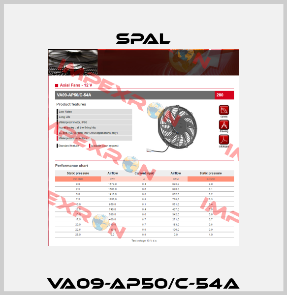 VA09-AP50/C-54A SPAL