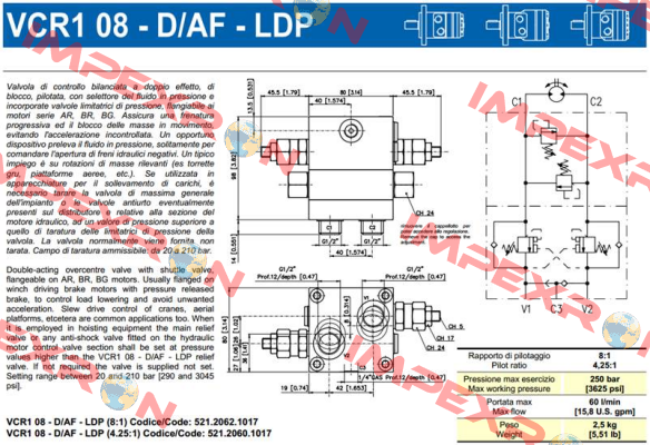 VCR1 08-D/AF-LDP Brevini