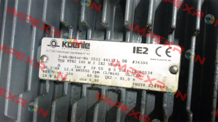 3-ph-Motor-Nr 1511 461113 06 #34396 - OEM  Küenle