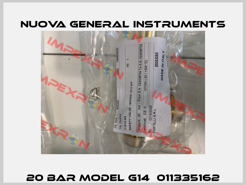 20 Bar model G14  011335162 Nuova General Instruments