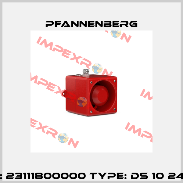 P/N: 23111800000 Type: DS 10 24 DC Pfannenberg