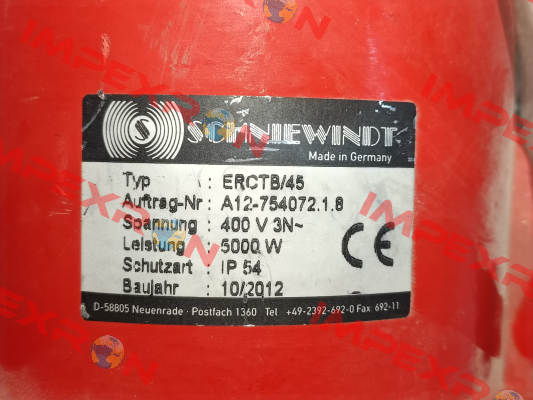 ERCTB/45 400V Schniewindt