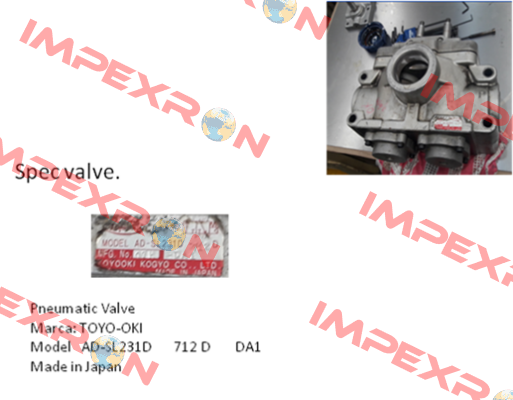 AD-SL231D-712D-DA1  JTEKT FLUID POWER SYSTEMS CORPORATION (ex. Toyooki)