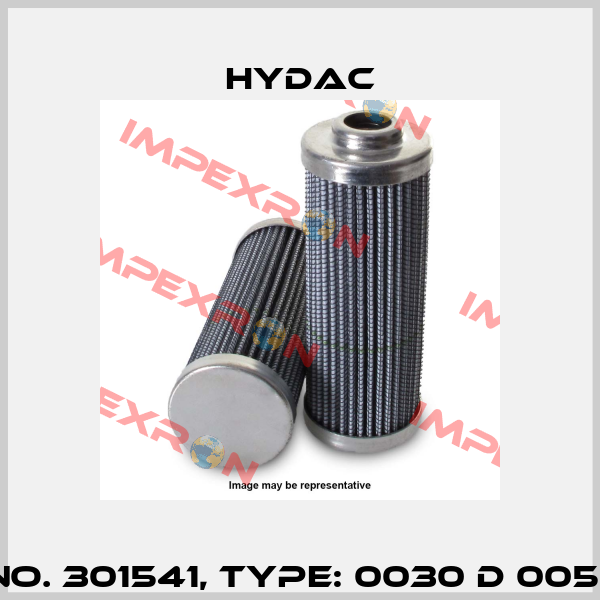Mat No. 301541, Type: 0030 D 005 V /-W Hydac