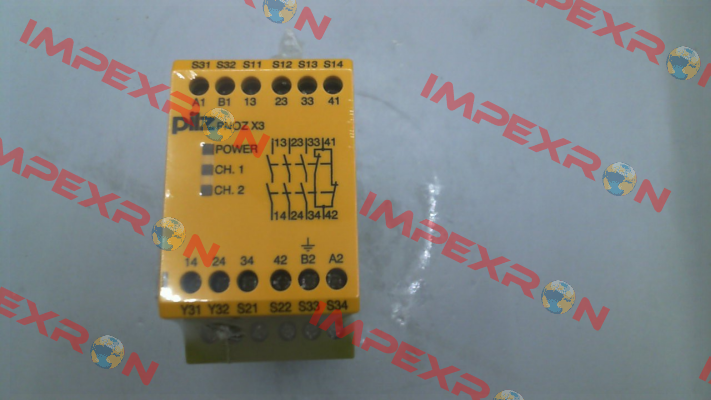 p/n: 774314, Type: PNOZ X3 110VAC 24VDC 3n/o 1n/c 1so Pilz