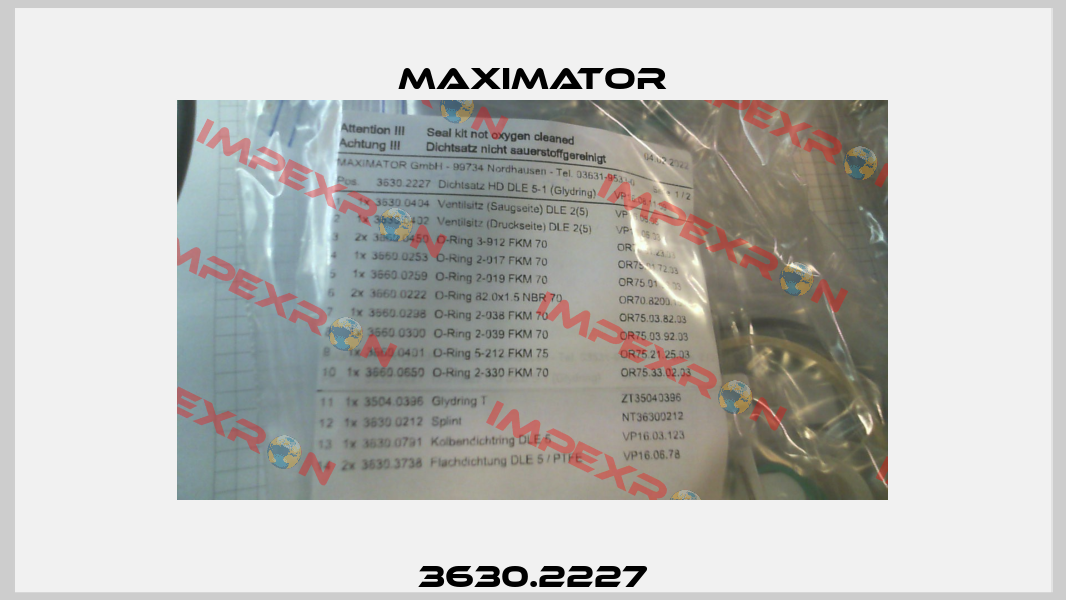 3630.2227 Maximator