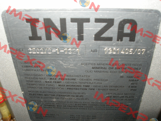 GE02/B-1-7321 Intza